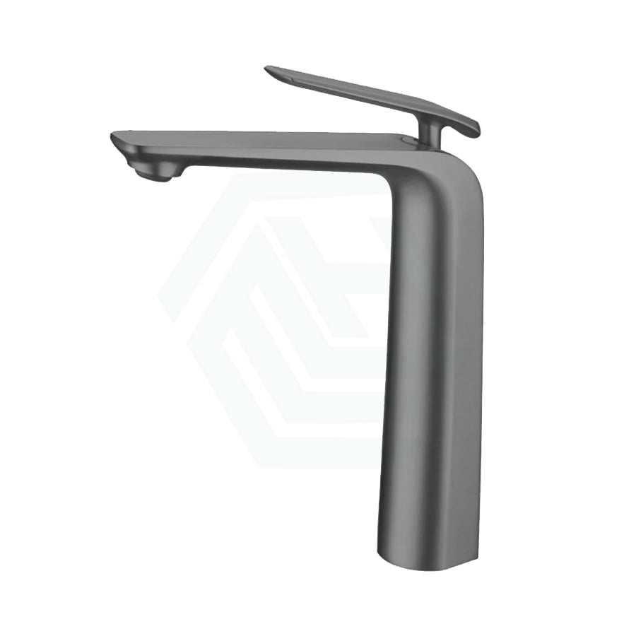 M#1(Gunmetal Grey) Norico Esperia Brushed Gunmetal Grey Solid Brass Tall Basin Mixer Mixers