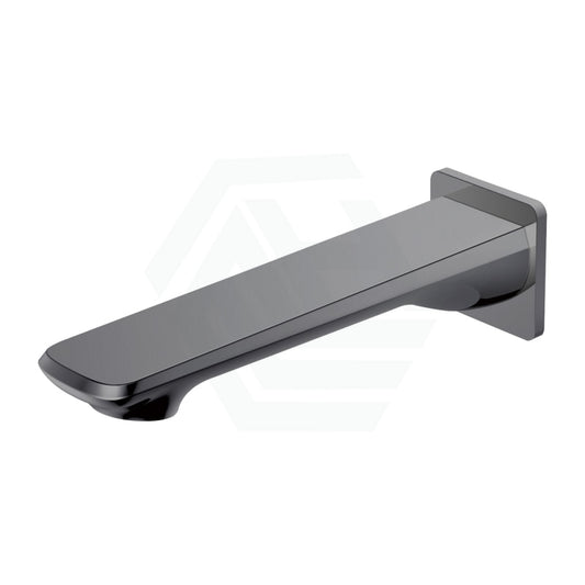 M#1(Gunmetal Grey) Norico Esperia Brushed Gunmetal Grey Solid Brass Wall Spout For Bathtub And