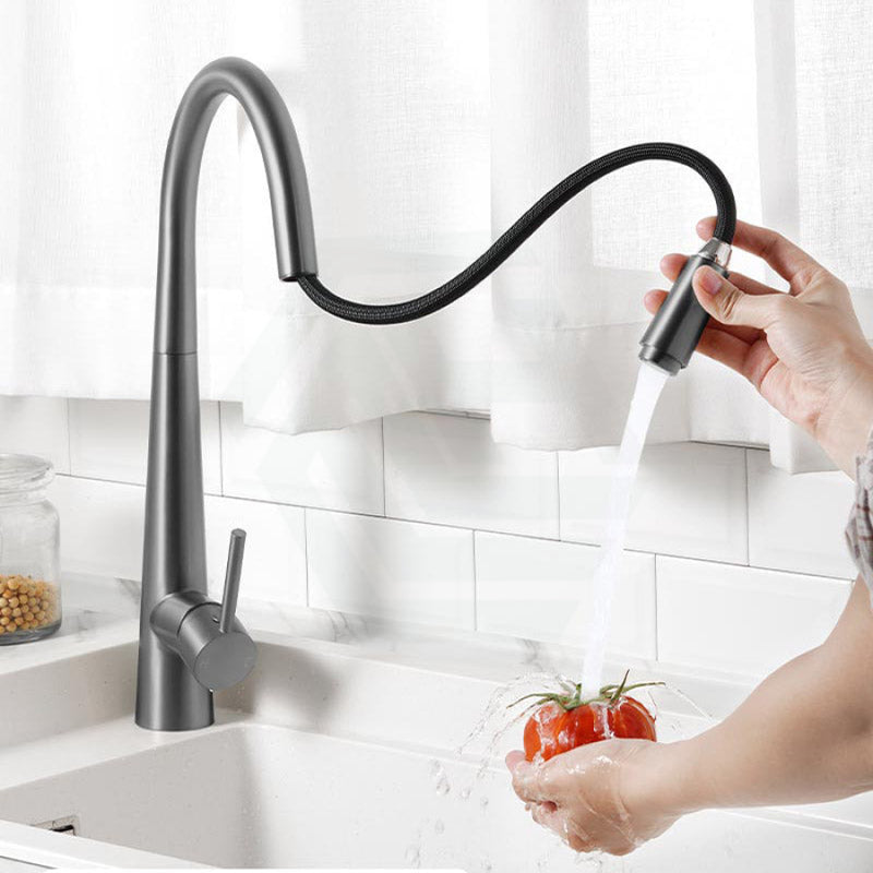 Norico Euro Round Gunmetal Grey 360° Swivel Pull Out Kitchen Sink Mixer Tap Solid Brass Products