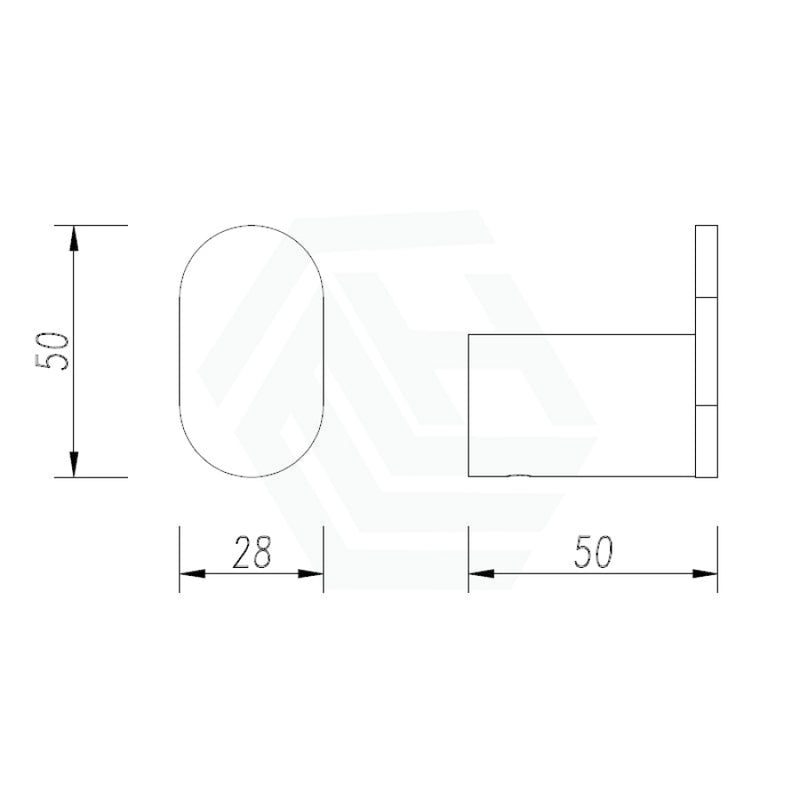 Norico Brushed Nickel Robe Hook Wall Mounted Solid Brass