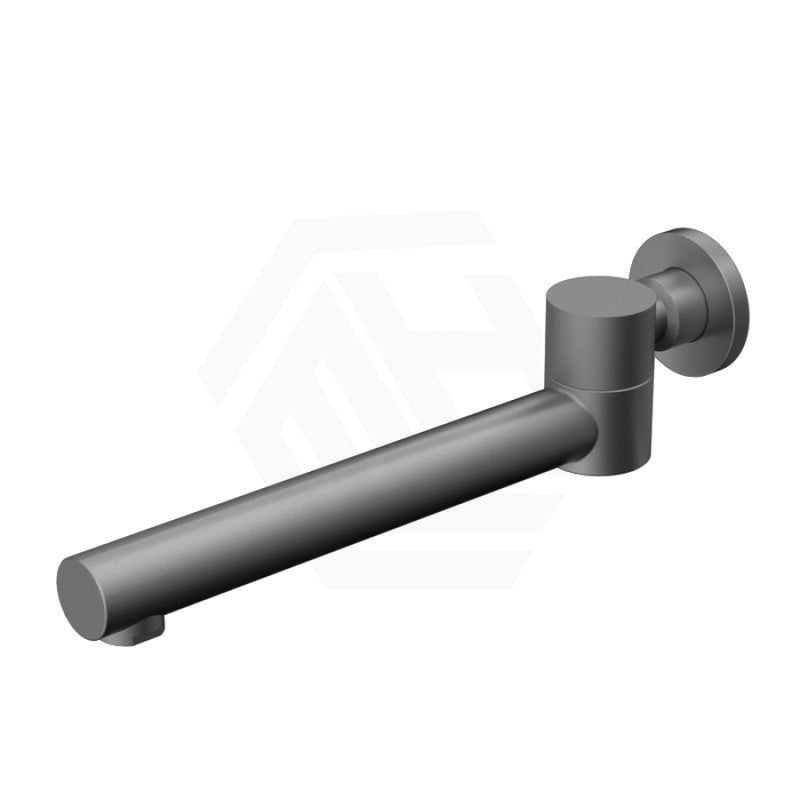 Brass Swivel Wall Mounted Bath Spout Gunmetal Grey