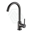 M#1(Gunmetal Grey) Norico Round Brushed Gunmetal Grey Kitchen Sink Mixer Tap 360 Swivel Standard