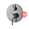 M#1(Gunmetal Grey) Norico Round Brushed Gunmetal Grey Shower/Bath Mixer With Diverter Wall Mounted