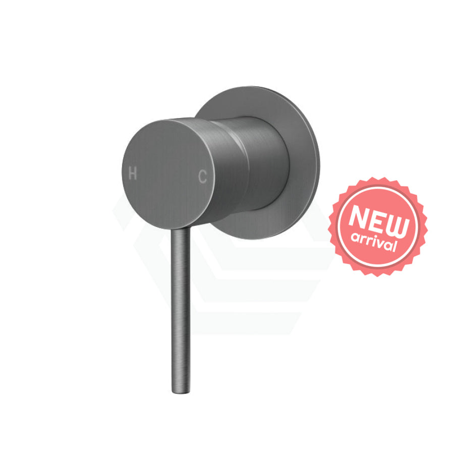 Brass Shower Wall Mixer 65mm Gunmetal Grey