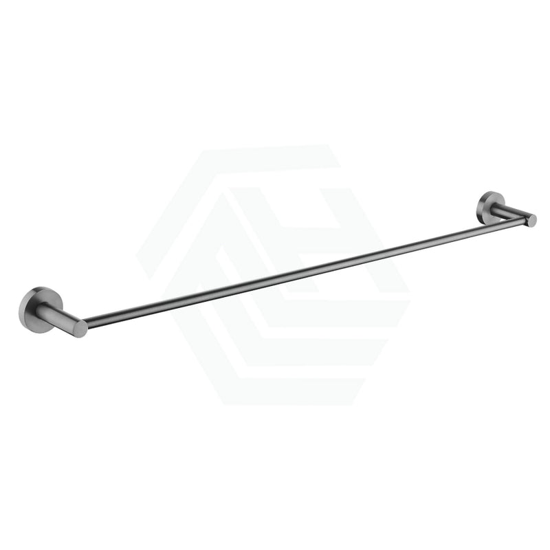 Norico Round Gunmetal Grey Single Towel Rack Rail 780Mm Stainless Steel 304 Bathroom Products