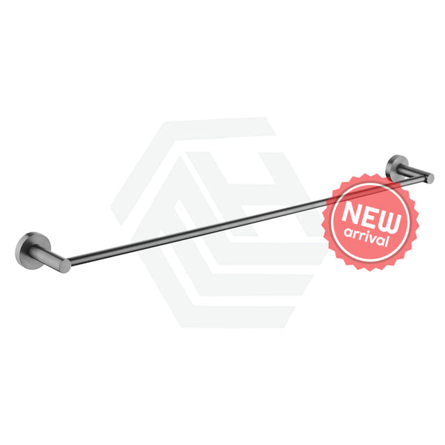 M#1(Gunmetal Grey) Norico Round Brushed Gunmetal Grey Single Towel Rack Rail 900Mm Stainless Steel