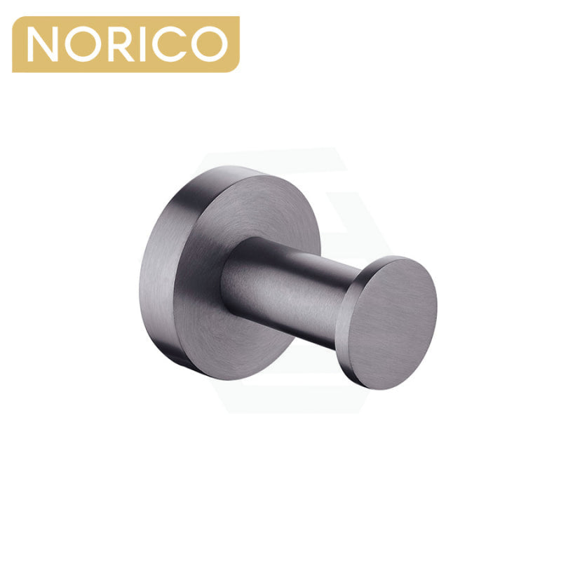 Robe Hook Stainless Steel Round Gunmetal Grey