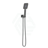 M#1(Gunmetal Grey) Norico Square Brushed Gunmetal Grey 3 Functions Handheld Shower With Wall