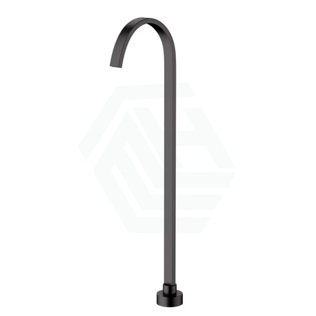 M#1(Gunmetal Grey) Norico Square Floor Mounted Bath Mixers Stainless Steel Brushed Gunmetal Grey