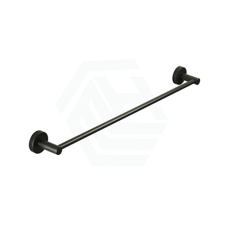 Otus 600/750Mm Round Gunmetal Single Towel Rail Grey Rails