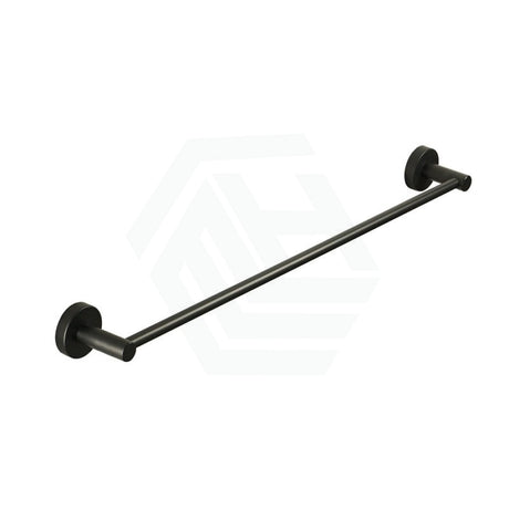 Otus 600/750Mm Round Gunmetal Single Towel Rail Grey Rails