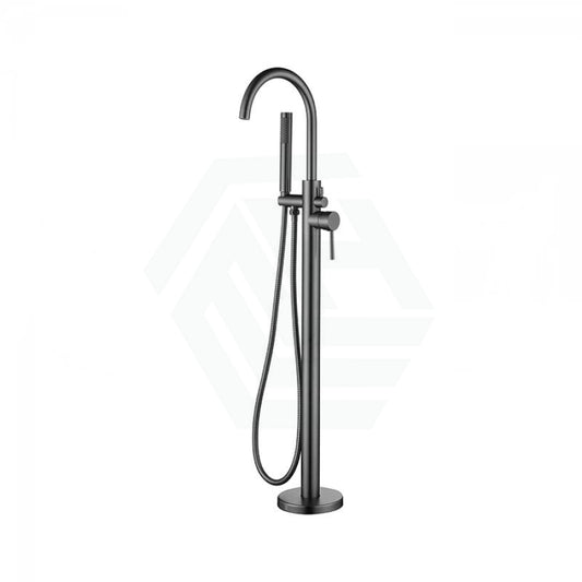 M#3(Gunmetal Grey) Otus Free Standing Bath Mixer With Hand Shower Brass Gun Metal Round Floor