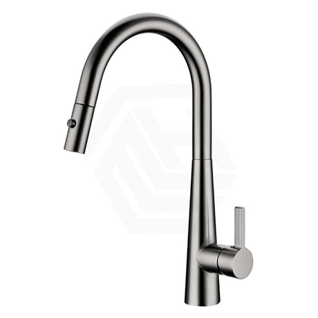 M#3(Gunmetal Grey) Otus Lux Gunmetal Dr Brass Round Mixer Tap With 360° Swivel And Pull Out For