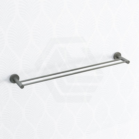 Norico Round Gunmetal Grey Double Towel Rack Rail Bathroom Products