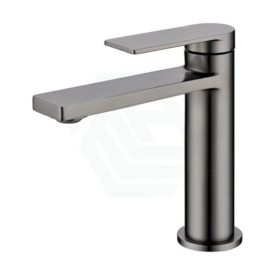 M#1(Gunmetal Grey) Ruki Solid Brass Gunmetal Basin Mixer Tap For Vanity And Sink Grey Short Mixers