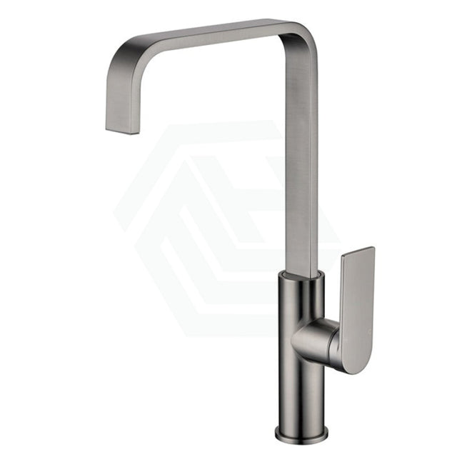 M#3(Gunmetal Grey) Ruki Solid Brass Gunmetal Kitchen Gooseneck Sink Mixer Swivel Mixers