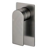 M#1(Gunmetal Grey) Ruki Solid Brass Gunmetal Shower/Bath Wall Mixer Grey Mixers