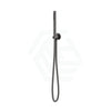 M#1(Gunmetal Grey) Gunmetal Single Function Tube Hand Shower On Wall Outlet Bracket Rail With