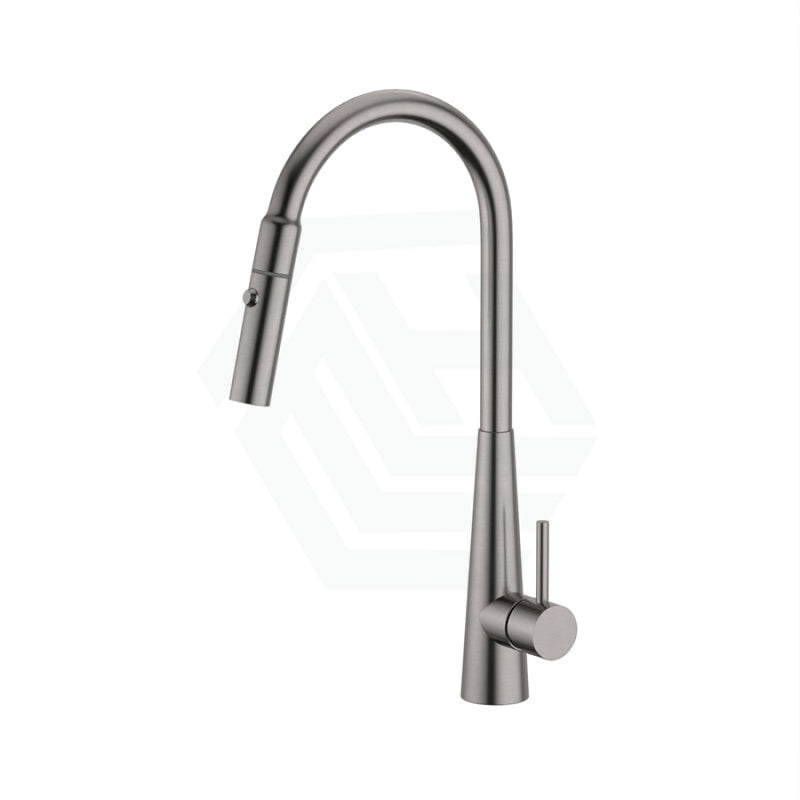 Xcel Xpressfit Gun Metal Stainless Steel Retractable Dual Spray Swivel Pull Out Mixer Tap Sink