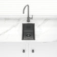 M#2(Gunmetal Grey) 250X450X215Mm Brushed Gunmetal Pvd Kitchen Sink Stainless Steel 304 Single Bowl