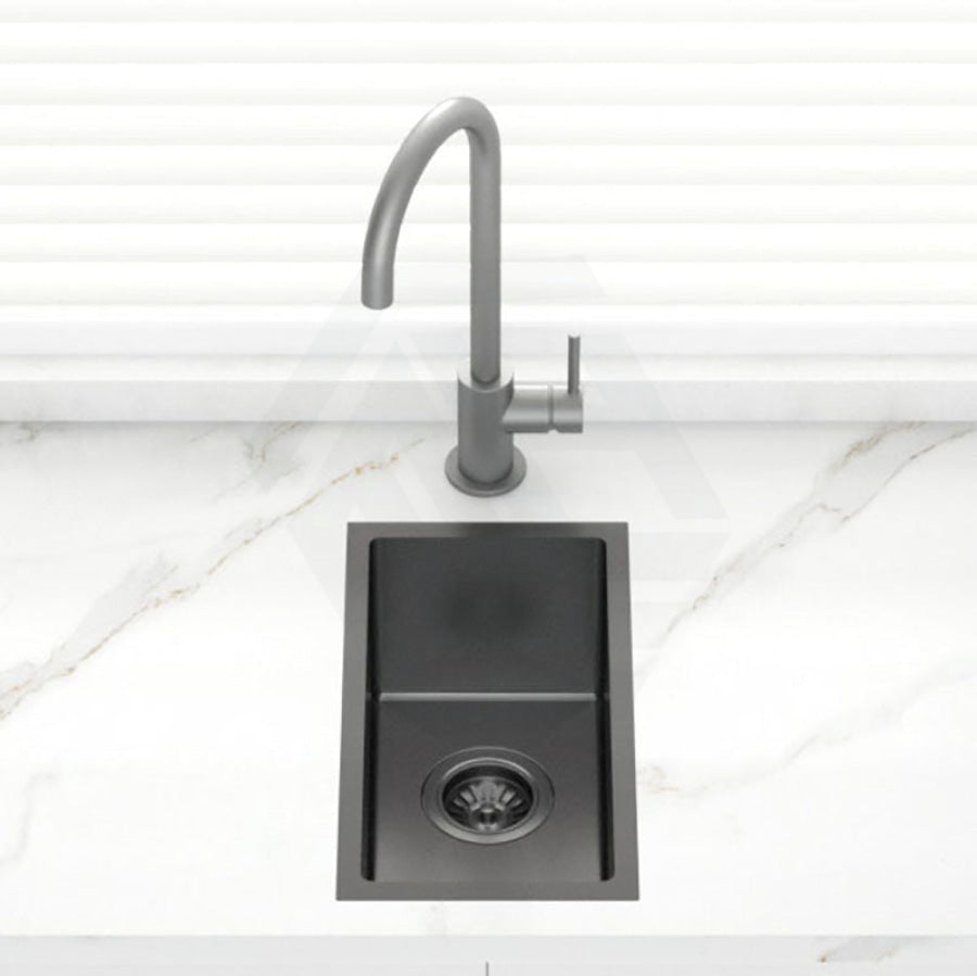 Stainless Steel Kitchen Sink 250mm Brushed Gunmetal