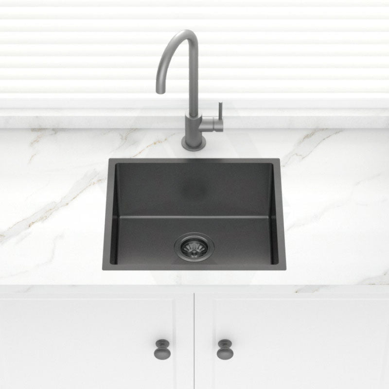 Stainless Steel Kitchen Sink 500mm Brushed Gunmetal