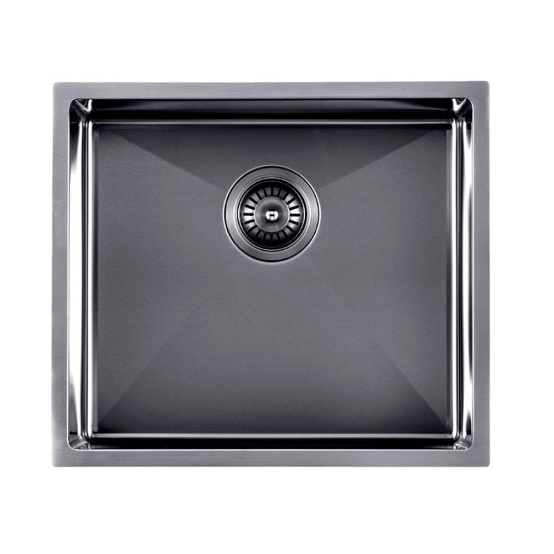 510X450X230Mm Brushed Gunmetal / Black Pvd Kitchen Sink Single Bowl Top/undermount