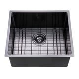 510X450X230Mm Brushed Gunmetal / Black Pvd Kitchen Sink Single Bowl Top/undermount