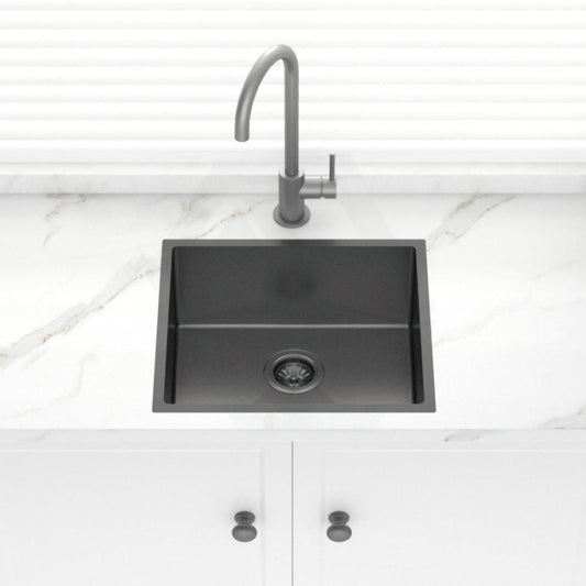 Stainless Steel Kitchen Sink 510mm Brushed Gunmetal