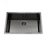 600X450X230Mm Brushed Gunmetal / Black Pvd 1.2Mm Handmade Top/undermount Single Bowl Kitchen Sink