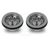 770X450X215Mm Brushed Gunmetal Pvd 1.2Mm Handmade Top/undermount Double Bowls Kitchen Sink