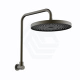 M#4(Gunmetal Grey) Linkware 260Mm Gabe Gooseneck Shower Head With Arm Gunmetal Grey Heads