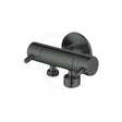 M#2(Gunmetal Grey) Linkware Brass Gunmetal Grey Dual Control Toilet Bidet Diverter Mini Cistern Cock