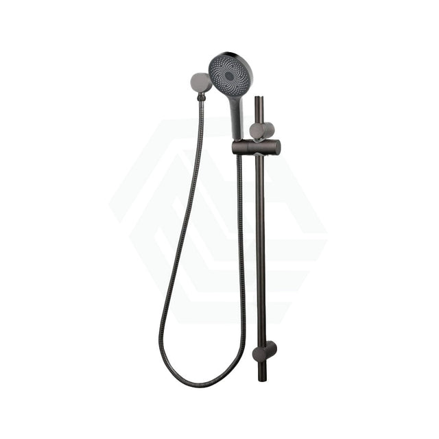 M#2(Gunmetal Grey) Linkware Gabe Hand Shower On Rail ¨C Gunmetal Grey With Handheld