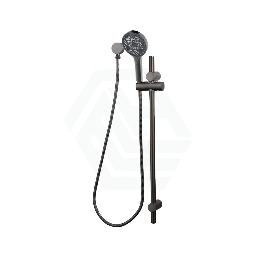 M#4(Gunmetal Grey) Linkware Gabe Hand Shower On Rail Gunmetal Grey With Handheld