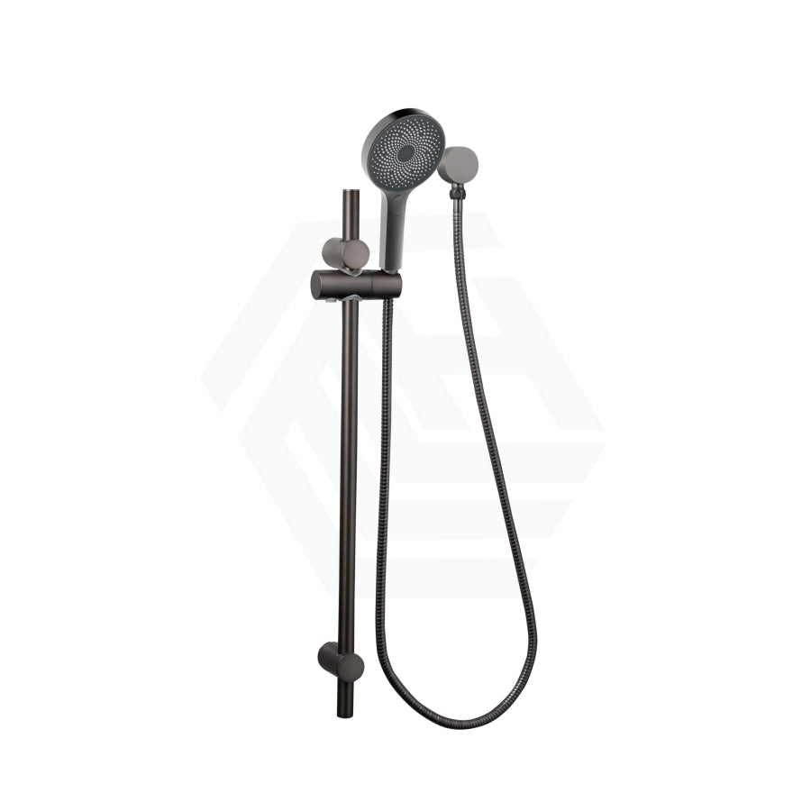 M#4(Gunmetal Grey) Linkware Gabe Hand Shower On Rail Gunmetal Grey With Handheld