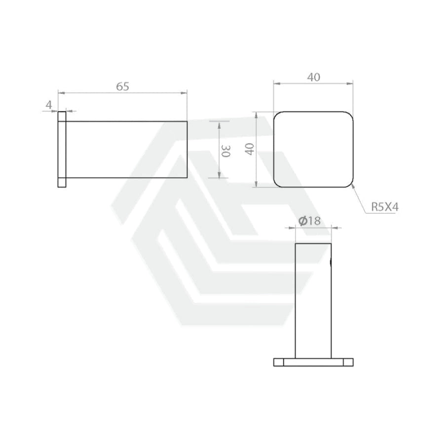 Linkware Gabe Robe Hook Brushed Nickel Hooks