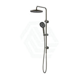 M#4(Gunmetal Grey) Linkware Gabe Twin Shower On Rail Gunmetal Grey Showers