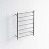 M#2(Gunmetal Grey) Radiant Gun Metal Grey Heated Round Ladder Towel Rail 600 X 800Mm 7 Bars Rails