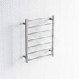 M#2(Gunmetal Grey) Radiant Gun Metal Grey Heated Square Ladder Towel Rail 600 X 800Mm 7 Bars Rails