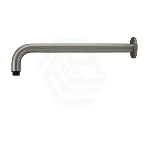 M#3(Gunmetal Grey) Meir 400Mm Round Wall Mounted Shower Curved Arm Pvd Shadow Gunmetal Solid Brass