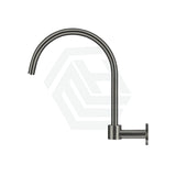 M#3(Gunmetal Grey) Meir High Rise Swivel Water Spout Solid Brass Gunmetal Grey Wall Spouts