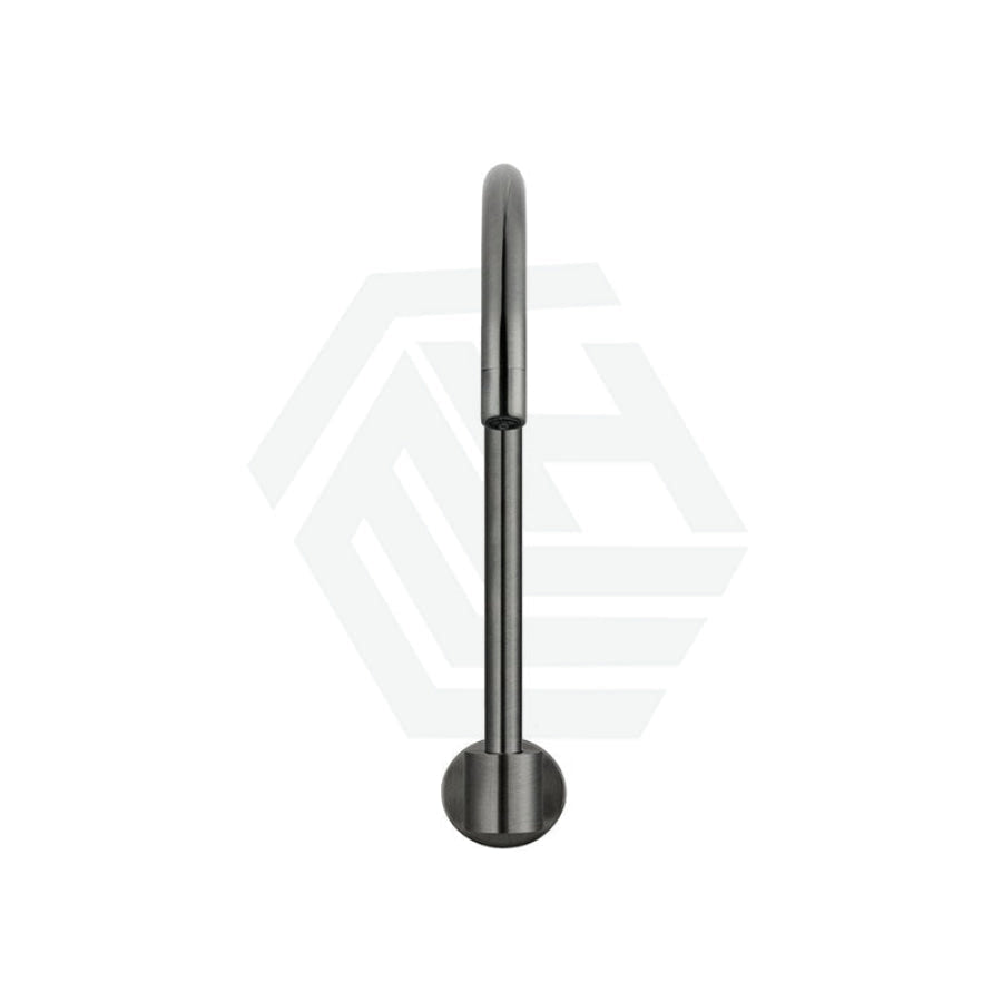 M#3(Gunmetal Grey) Meir High Rise Swivel Water Spout Solid Brass Gunmetal Grey Wall Spouts