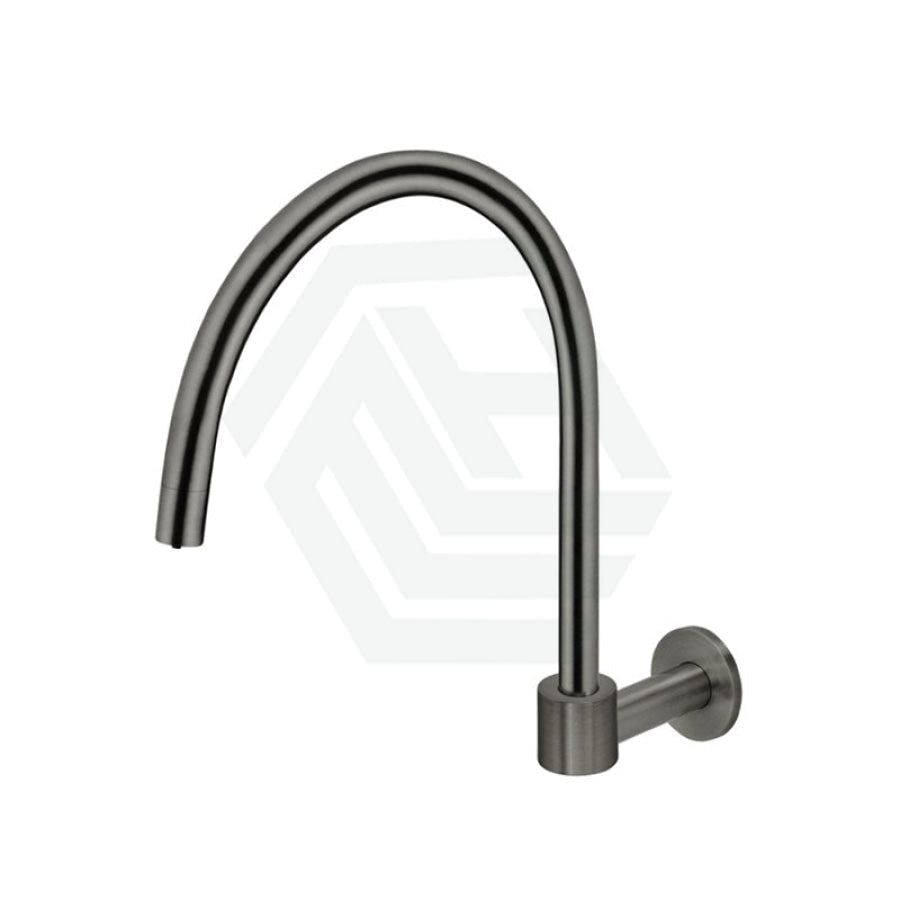 M#3(Gunmetal Grey) Meir High Rise Swivel Water Spout Solid Brass Gunmetal Grey Wall Spouts