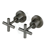 M#6(Gunmetal Grey) Meir Round Cross Handle Jumper Valve Wall Top Assemblies Shadow