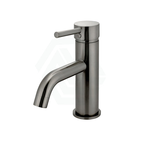 M#3(Gunmetal Grey) Meir Round Curved Basin Mixer Solid Brass Gunmetal Grey Short Mixers