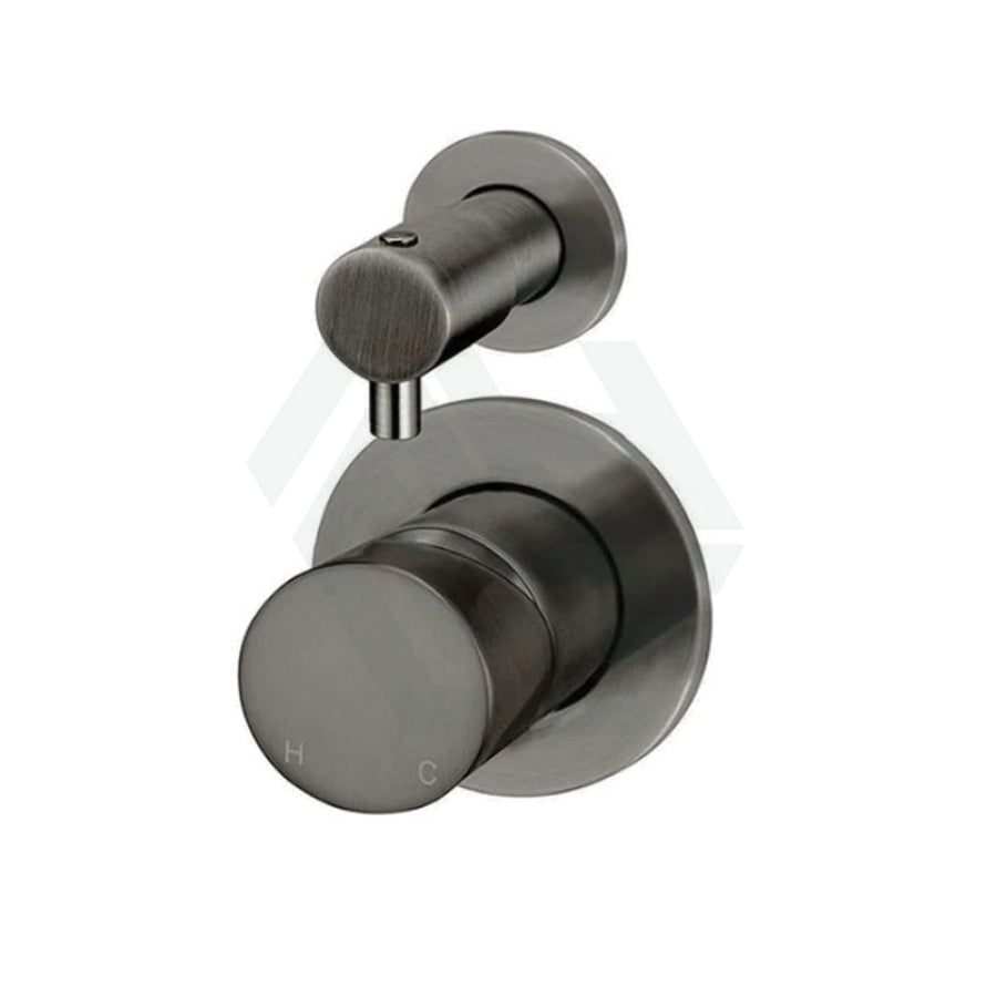 M#3(Gunmetal Grey) Meir Round Diverter Mixer Pinless Handle Trim Kit Pvd Shadow Gunmetal Wall