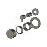 M#3(Gunmetal Grey) Meir Round Diverter Mixer Pinless Handle Trim Kit Pvd Shadow Gunmetal Wall