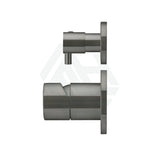 M#3(Gunmetal Grey) Meir Round Diverter Mixer Pinless Handle Trim Kit Pvd Shadow Gunmetal Wall