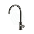 M#3(Gunmetal Grey) Meir Round Gooseneck 360° Swivel Kitchen Mixer Tap With Pinless Handle Pvd